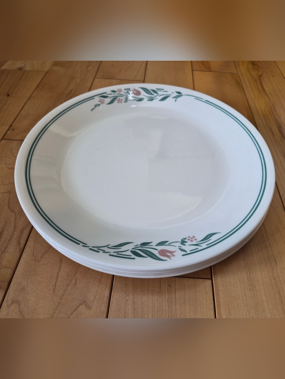 5 Corelle Rosemarie (Tulip) dinner plates